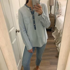 Jcrew denim button down shirt